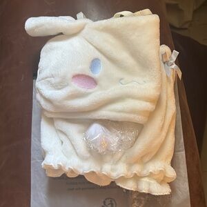 White and Pink Pajama Set with Delicate Embroidery